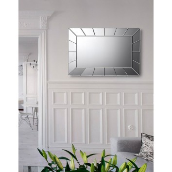 Espejo diseño rectangular de pared 90x60cm 2
