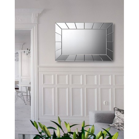 Espejo diseño rectangular de pared 90x60cm