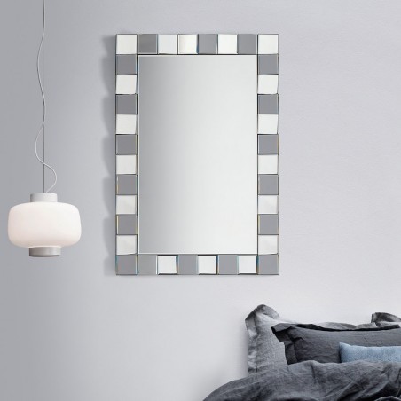 Espejo de pared diseño 60x89,5cm marco cuadros