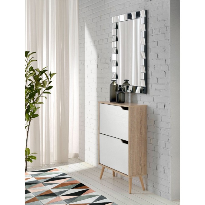 Espejo de pared diseño 60x89,5cm marco cuadros