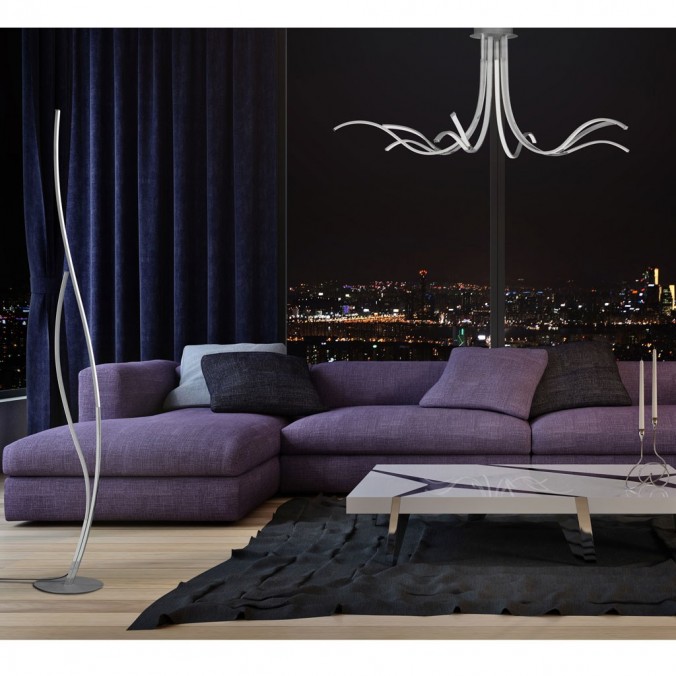 Lámpara techo Corinto LED 60W convertible en plafón