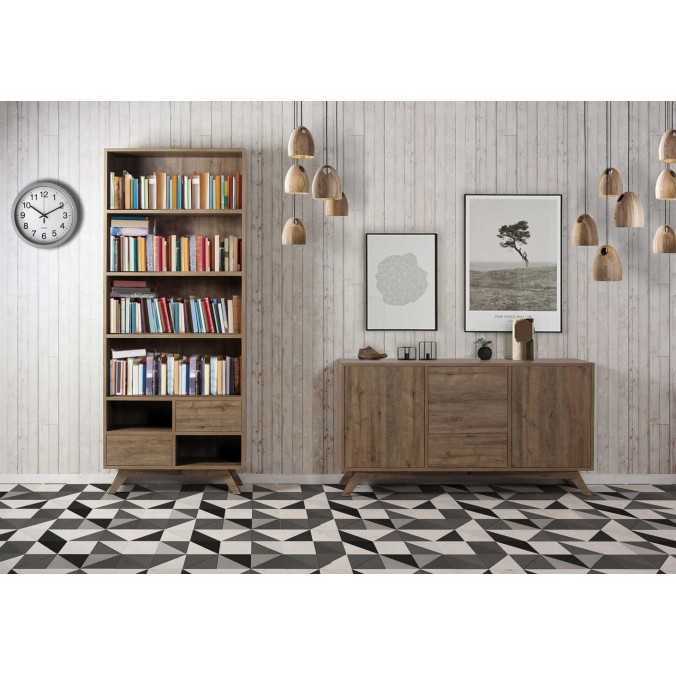 Librería 84cm Skandi cajones