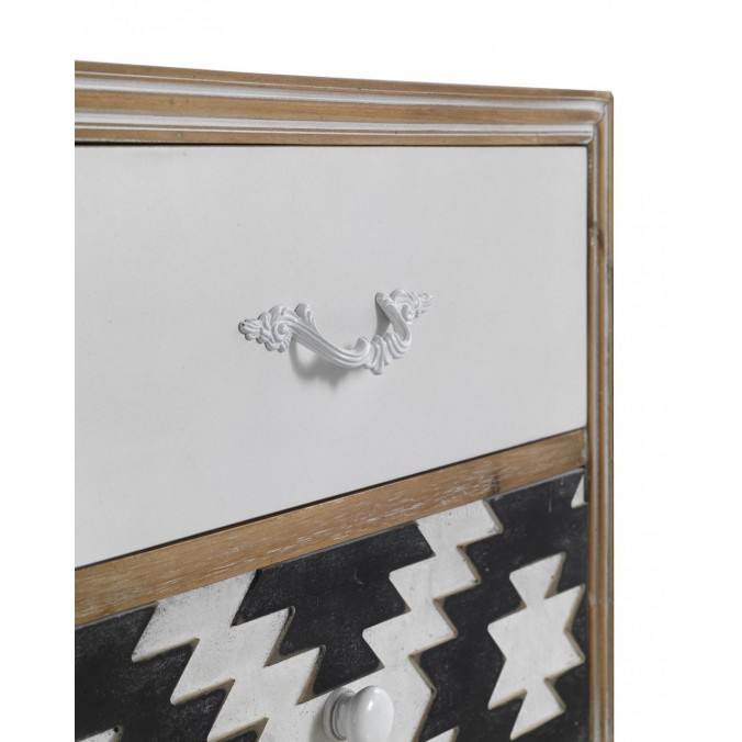 Mesilla étnico 2 cajones 48x35x52h madera abeto