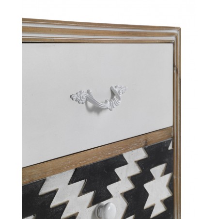 Mesilla étnico 2 cajones 48x35x52h madera abeto