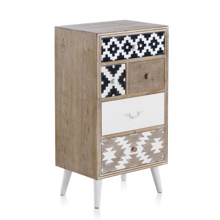 Sinfonier 5 cajones 48x35,5x90h madera abeto