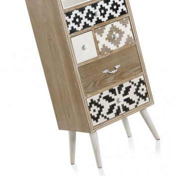 Libreria 5 cajones 48x30x165h madera abeto 2