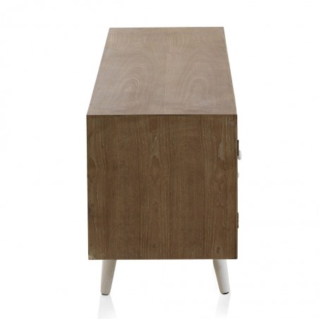 Mueble TV estilo étnico 135x40x56h madera abeto