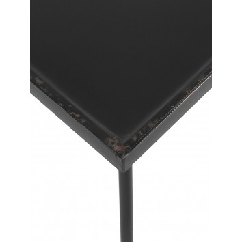 Mesa cuadrada estilo vintage negro 80x80x75h 2