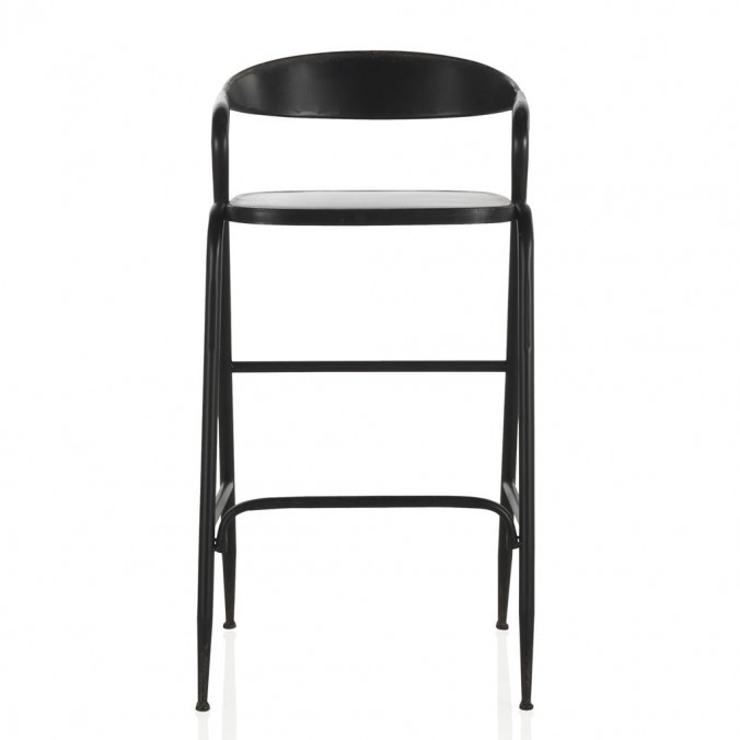 Silla alta de estilo vintage negro 51x56x99h