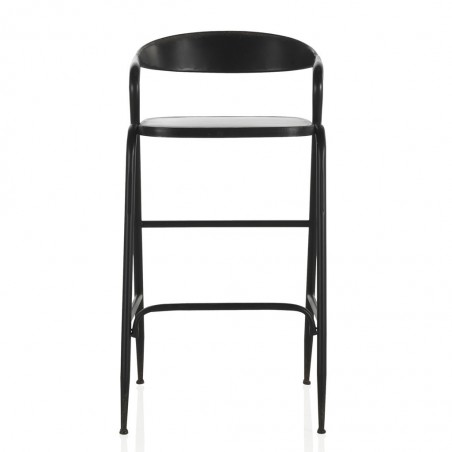 Silla alta de estilo vintage negro 51x56x99h