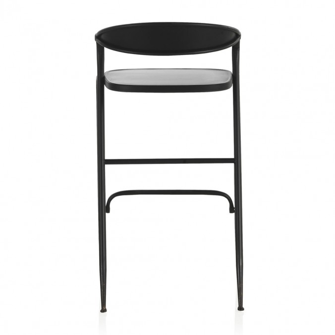 Silla alta de estilo vintage negro 51x56x99h