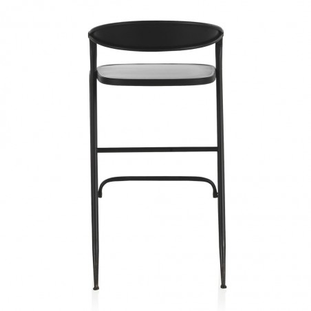 Silla alta de estilo vintage negro 51x56x99h