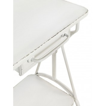 Mea auxiliar estilo vintage blanco envejecido 60x38x80h 2