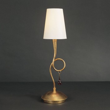 lampara de mesa estilo romantico paola