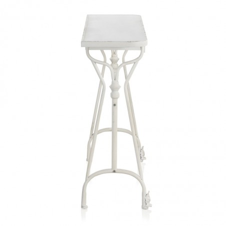 Consola estilo vintage blanco envejecido 123x33x80h
