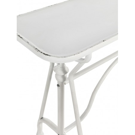 Consola estilo vintage blanco envejecido 123x33x80h