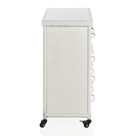 Cajonera estilo vintage blanco envejecido 100x38x81h