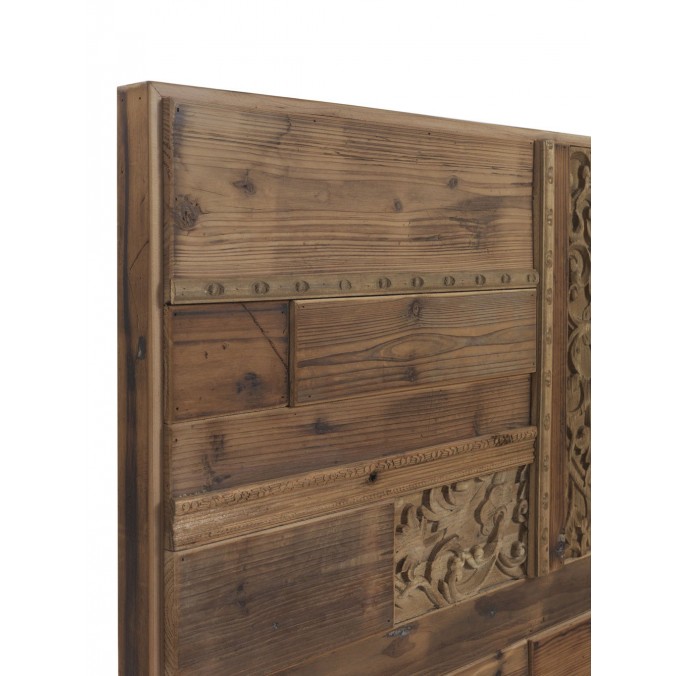 Cabezal madera reciclada estilo étnico 165x60cm