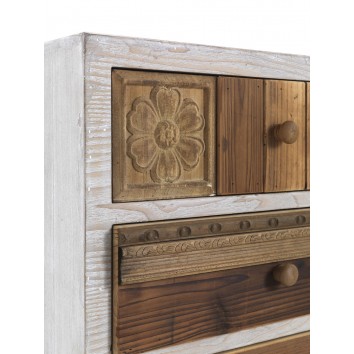 Mesilla 3 cajones 48x36x65h madera reciclada 2