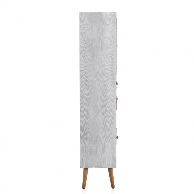 Vitrina estio étnico 60x35x170h madera reciclada Vitrina estio étnico 60x35x170h madera reciclada