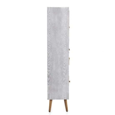 Vitrina estio étnico 60x35x170h madera reciclada