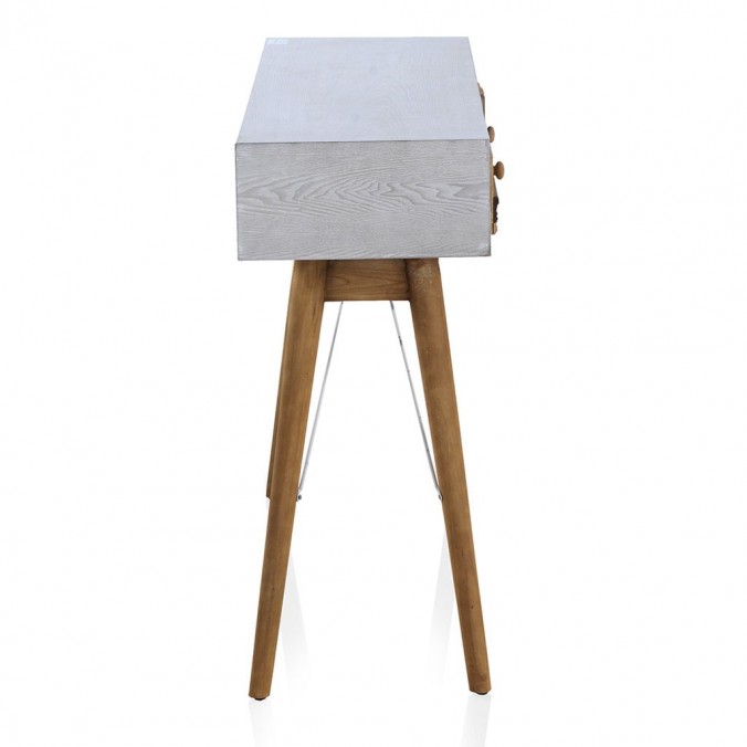 Consola estilo étnico 120x36x81h madera reciclada