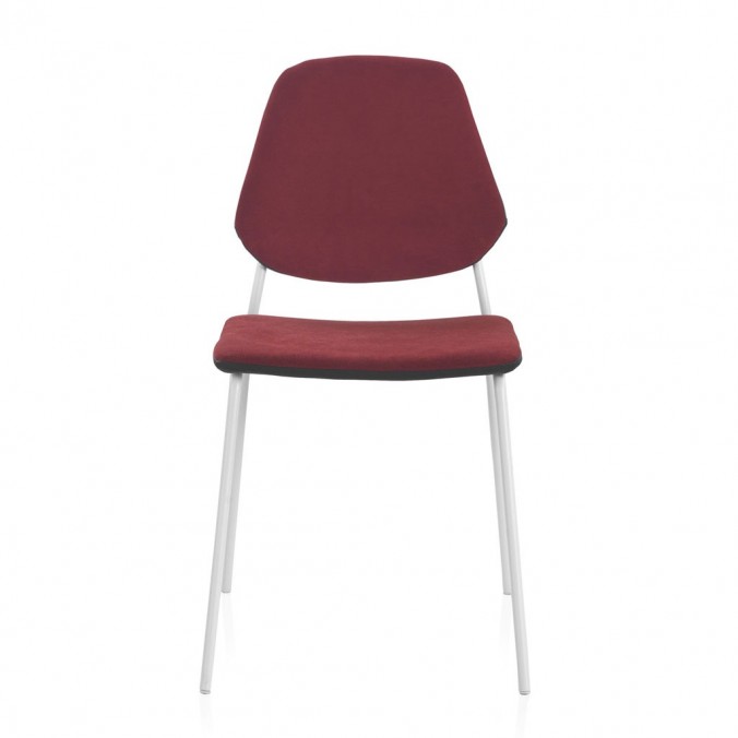 Pack 4 sillas de estilo contemporaneo rojo