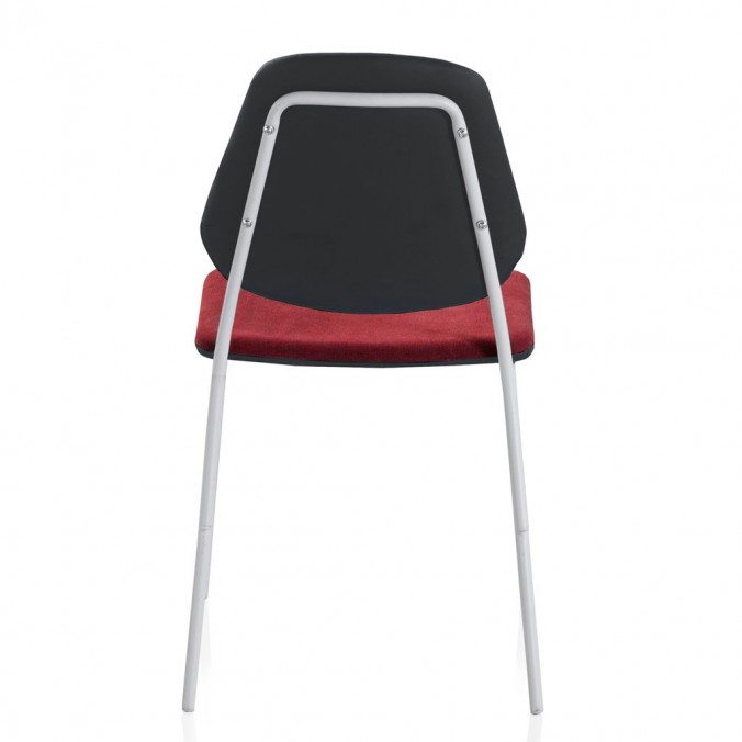 Pack 4 sillas de estilo contemporaneo rojo