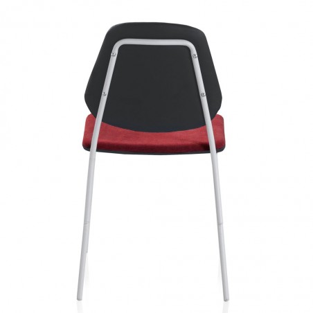 Pack 4 sillas de estilo contemporaneo rojo