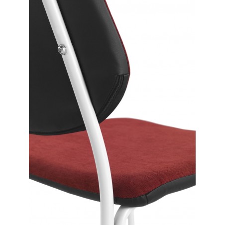 Pack 4 sillas de estilo contemporaneo rojo