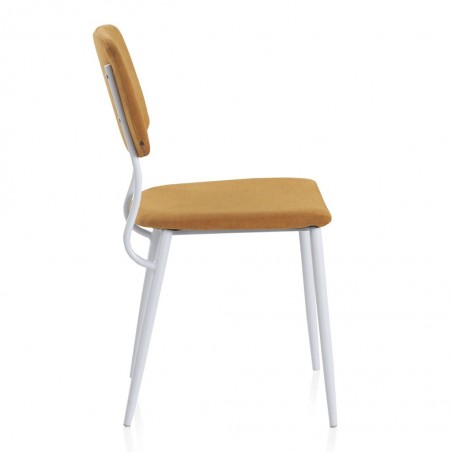 Pack 4 sillas de estilo contemporaneo naranja