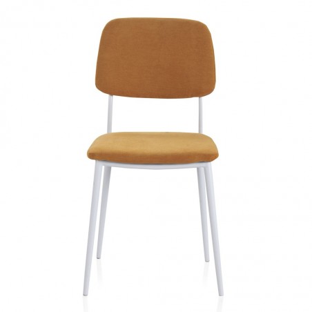 Pack 4 sillas de estilo contemporaneo naranja