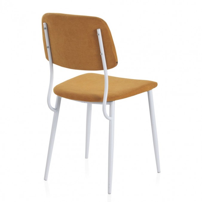 Pack 4 sillas de estilo contemporaneo naranja