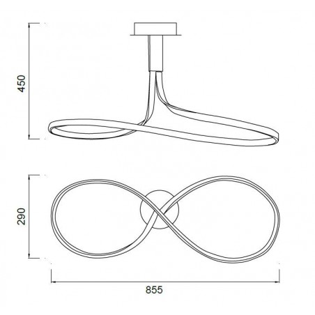 Lámpara techo led nur 