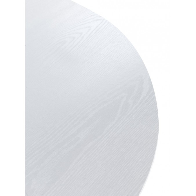 Mesa comedor redonda de acero y madera 100x78h