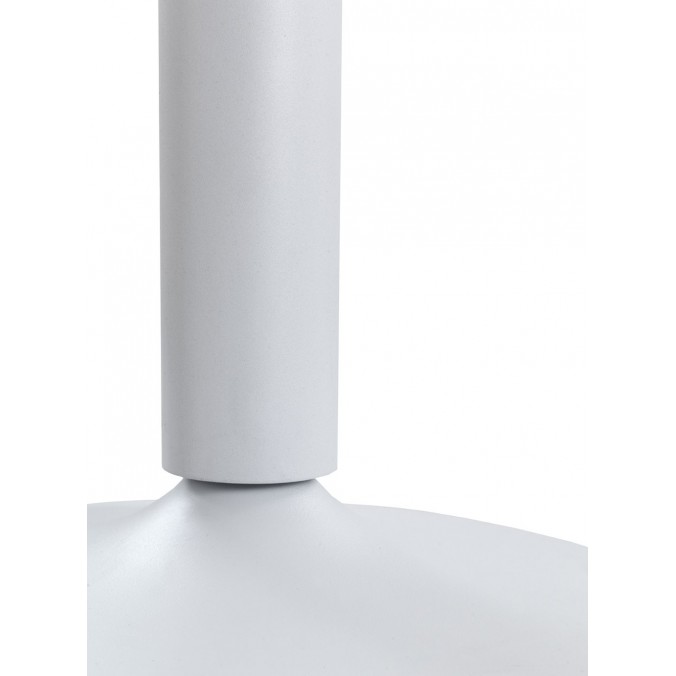 Mesa comedor redonda de acero y madera 100x78h