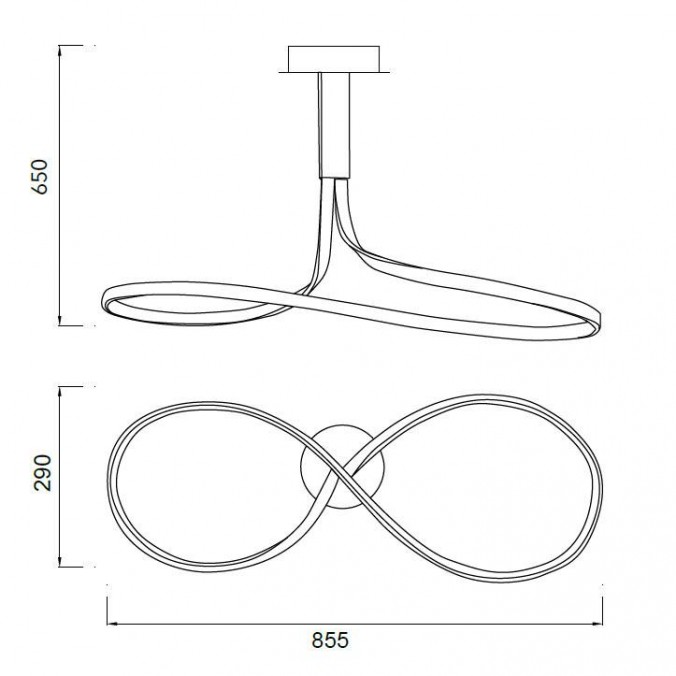 Lámpara techo led nur 
