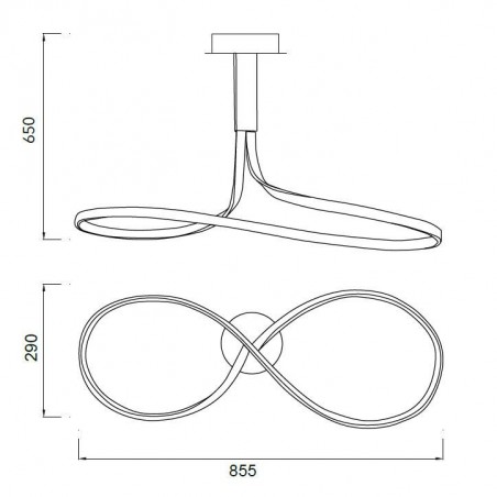 Lámpara techo led nur 