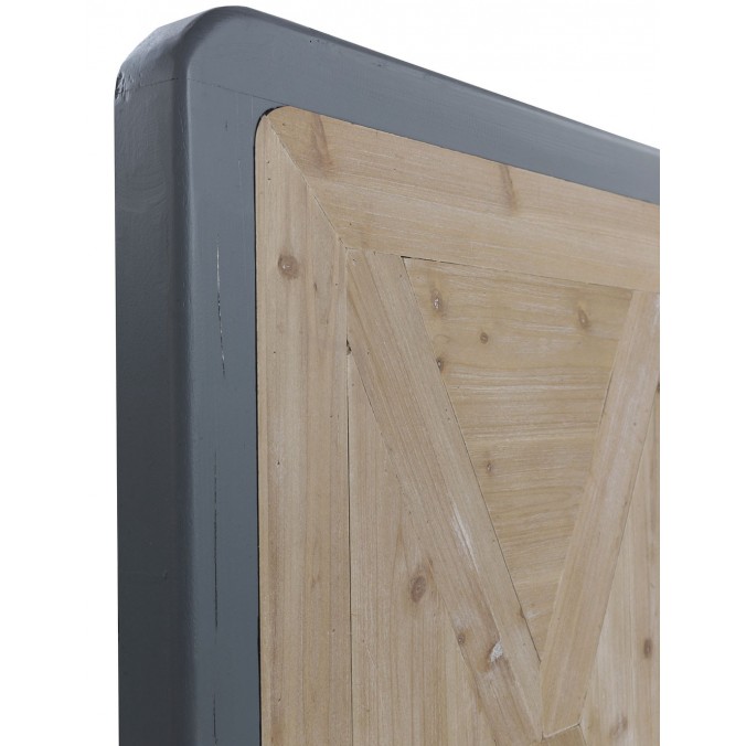 Cabezal estilo industrial madera abeto 110x120h