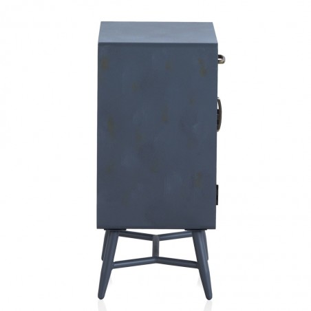 Mesilla puerta y cajón estilo industrial abeto 40x35x70h