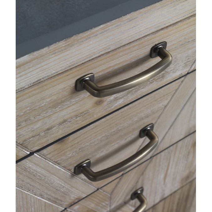 Sinfonier 5 cajones estilo industrial abeto 48x35x92h