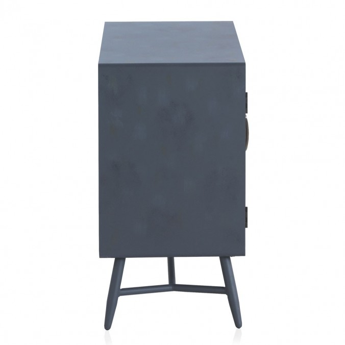 Pequeño aparador 2 puertas estilo industrial abeto 78x41x82h