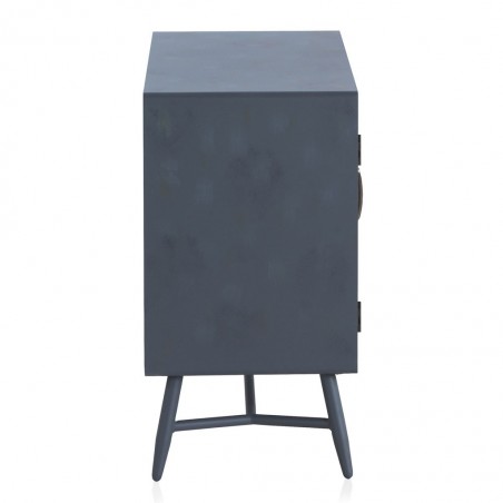 Pequeño aparador 2 puertas estilo industrial abeto 78x41x82h