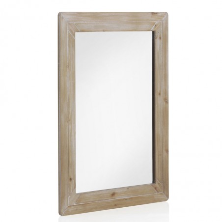 Espejo 60x80cm con marco de madera de abeto