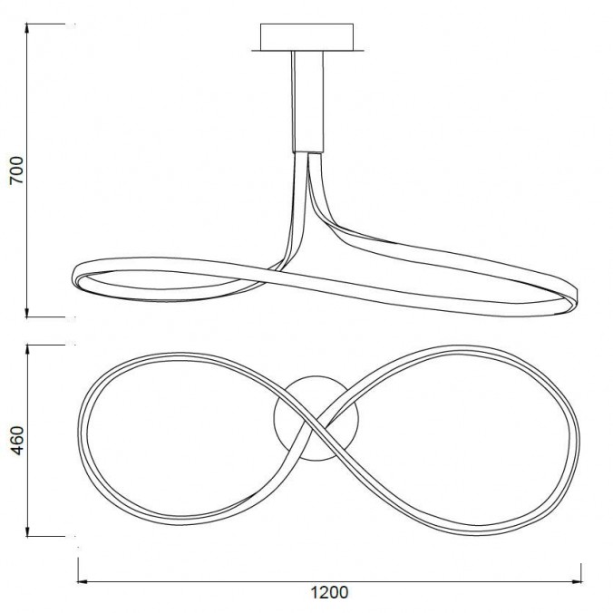 Lámpara techo led nur 