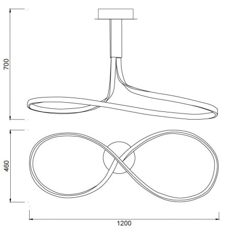 Lámpara techo led nur 