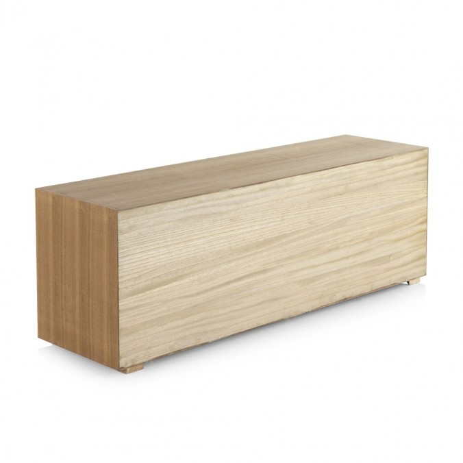 Mueble TV estilo contemporaneo 160x45x55h mdf y teka