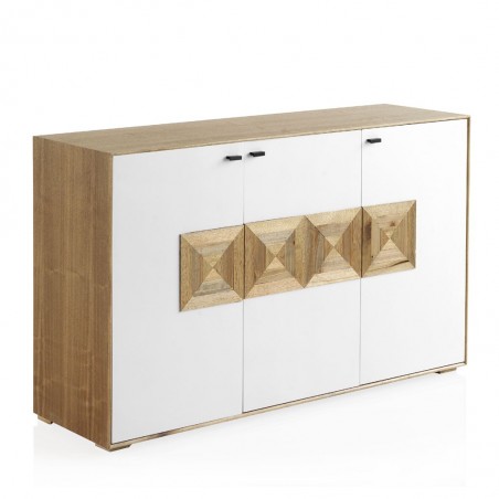 Aparador estilo contemporaneo 132x40x82h mdf y teka