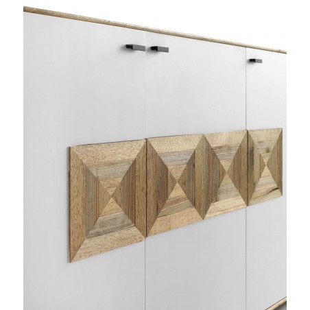 Aparador estilo contemporaneo 132x40x82h mdf y teka