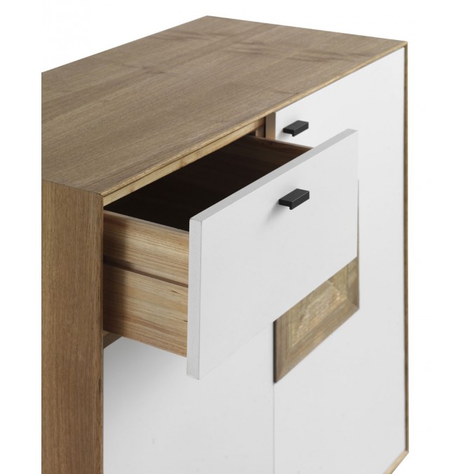 Aparador estilo contemporaneo 77x40x83h mdf y teka